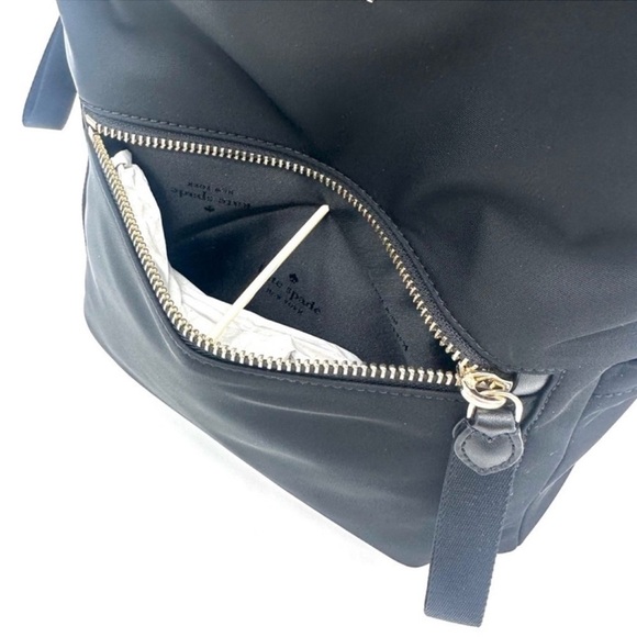 Kate Spade Chelsea Nylon Medium Backpack Black/Gold (NWT) main image 14